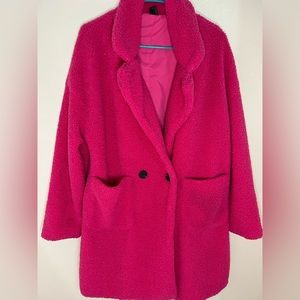 Beautiful Pea Coat, color fuchsia, Size M
